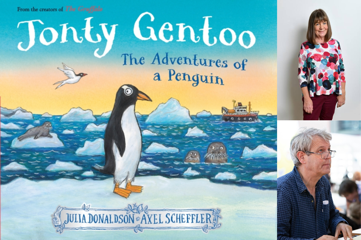 BOOK LAUNCH EVENT for JONTY GENTOO with JULIA DONALDSON & AXEL SCHEFFLER