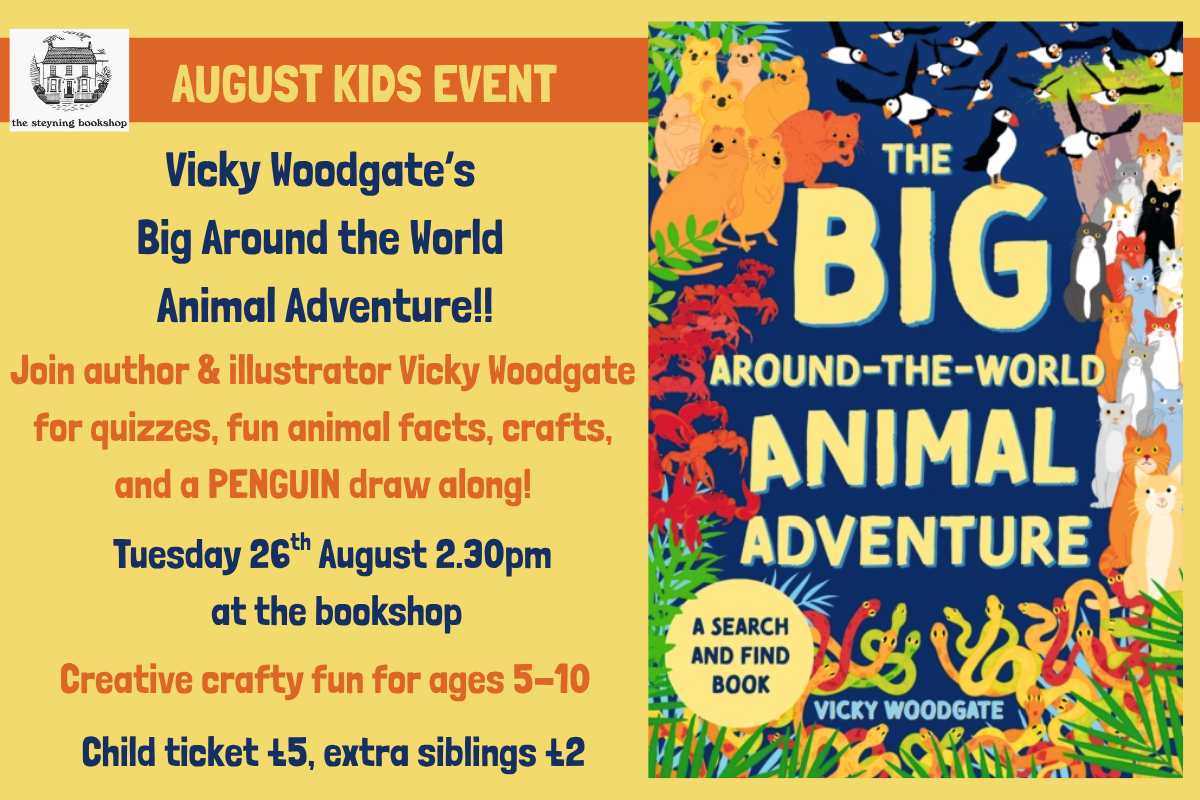 Kids Event: Vicky Woodgate’s BIG, AROUND THE WORLD ANIMAL ADVENTURE