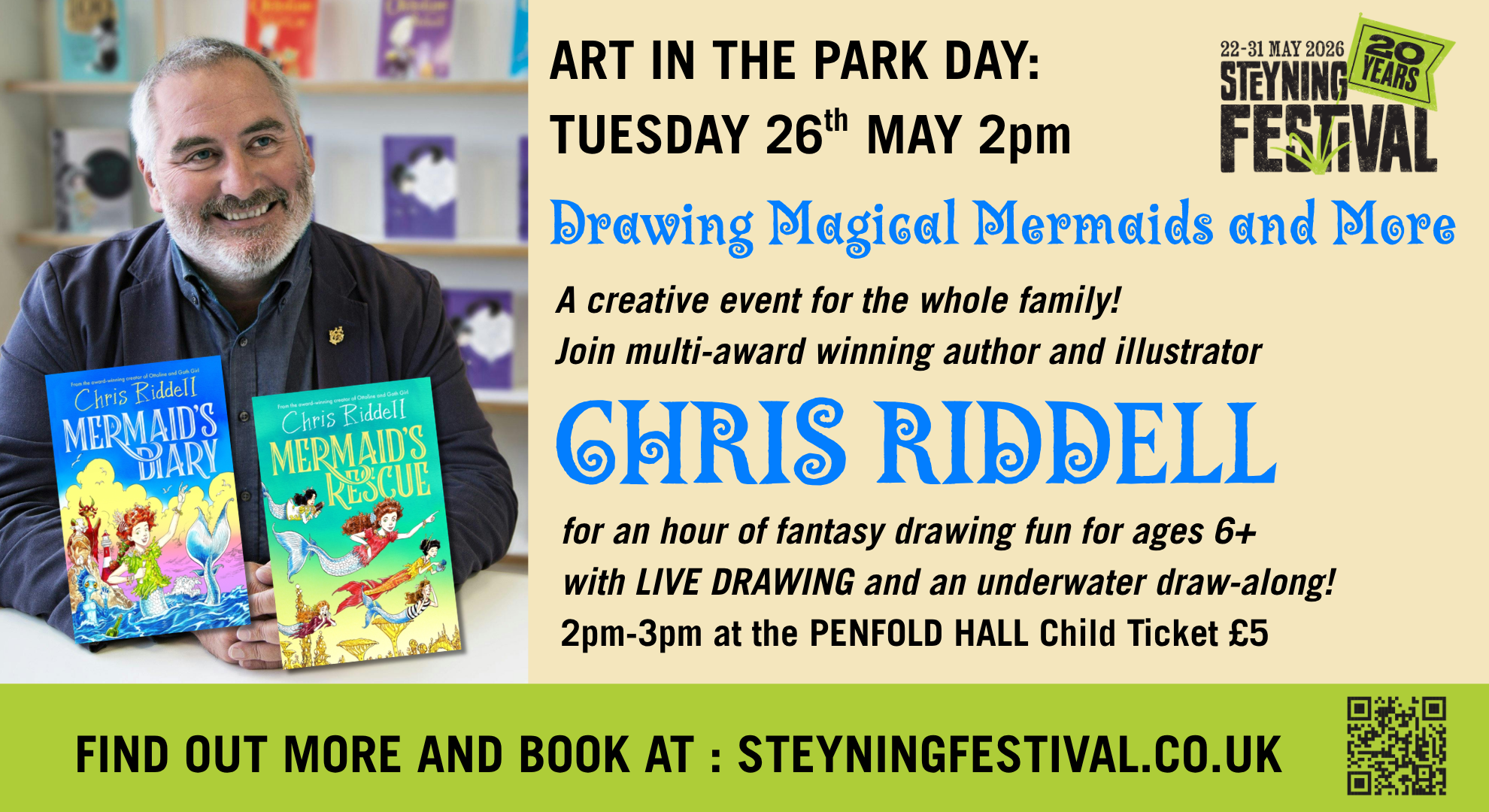 Drawing Magical Mermaids and More with CHRIS RIDDELL