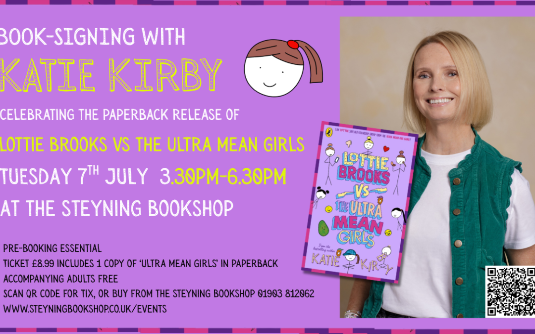Book-signing with KATIE KIRBY for LOTTIE BROOKS & THE ULTRA MEAN GIRLS