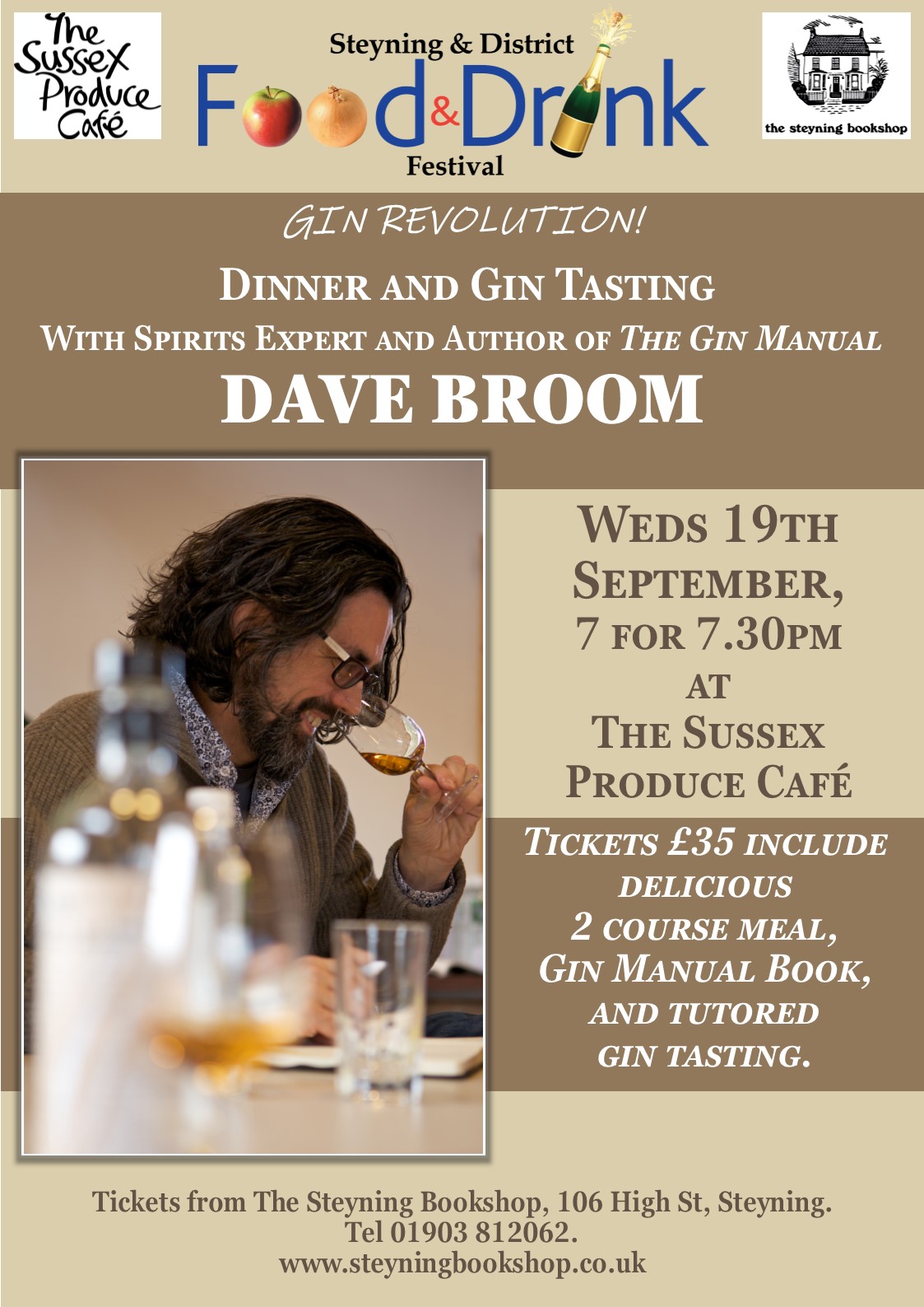 Dinner and Gin-Tasting with Dave Broom Dinner and Gin-Tasting with Dave Broom