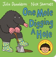 One Mole Digging a Hole board book